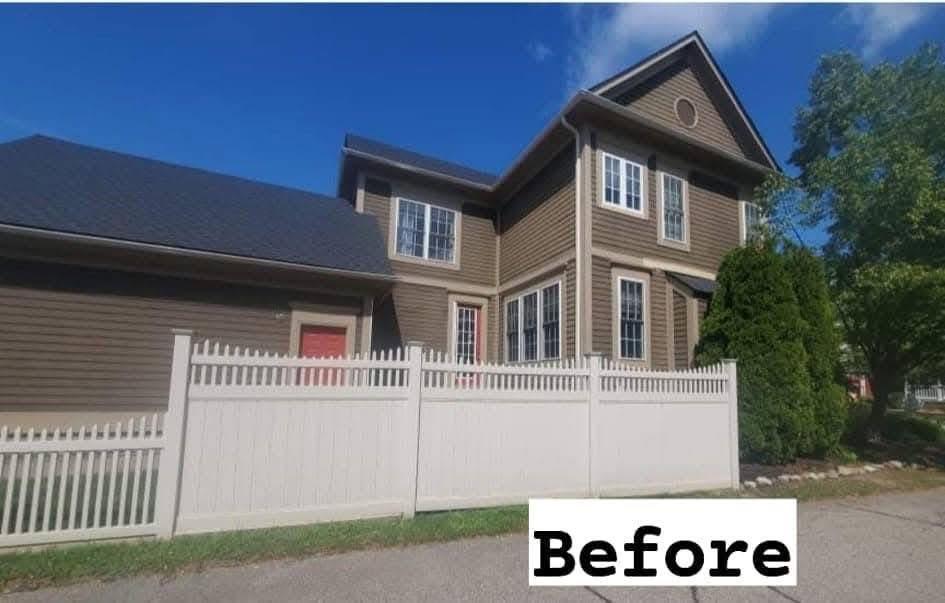 Before: Current state of the home exterior