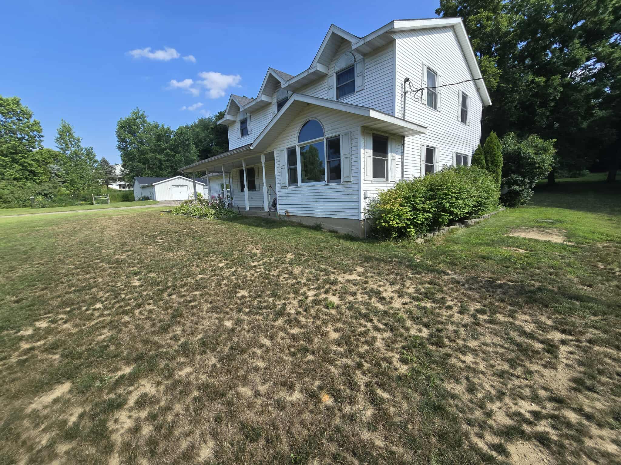 Before: Current state of the outdoor landscape